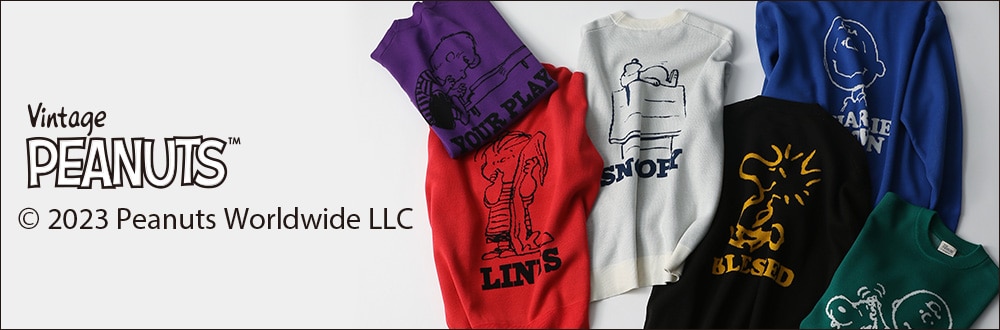 【SNOOPY&FRIENDS meets BAYFLOW】ハッピーナッツニットプルオーバー