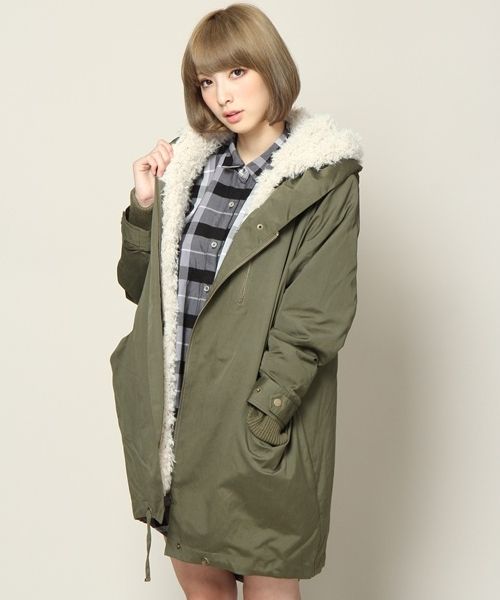 JEANASIS」 ブルゾン FREE カーキ レディース Army BIGブルゾン