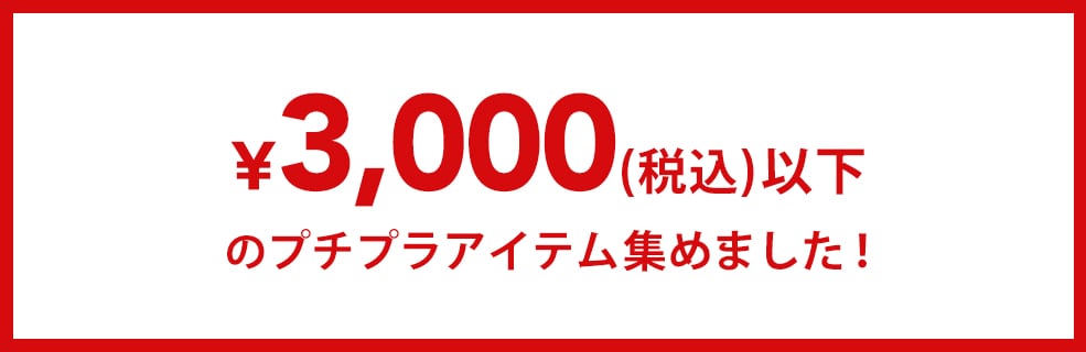 ■3000円以下アイテム集めました！