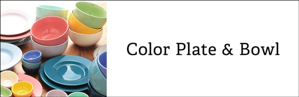 Color Plate & Bowl