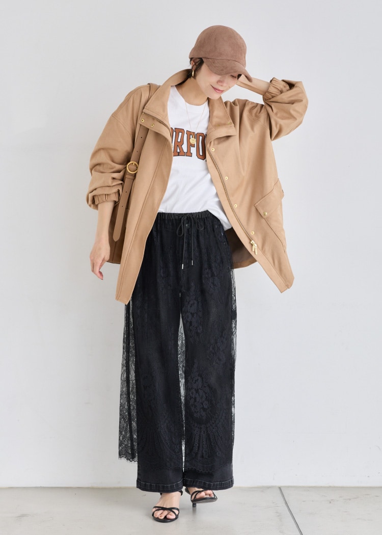 LACE SKIRT を使ったスタイリング