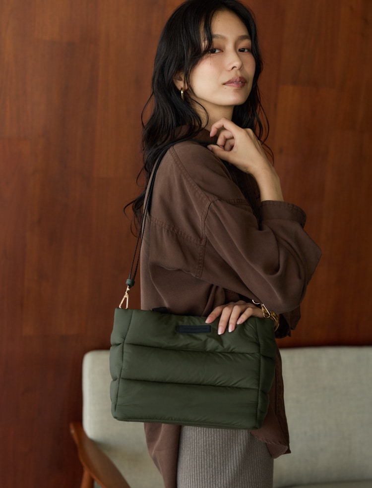 軽量2WAYパフトートBAG スタイル1