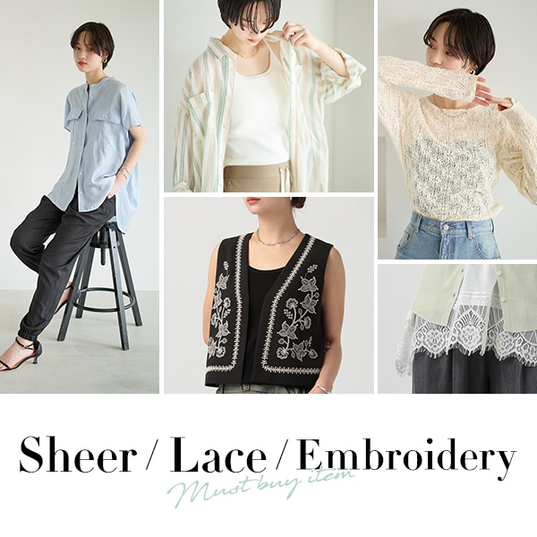 WOMEN_シアー＆レース
