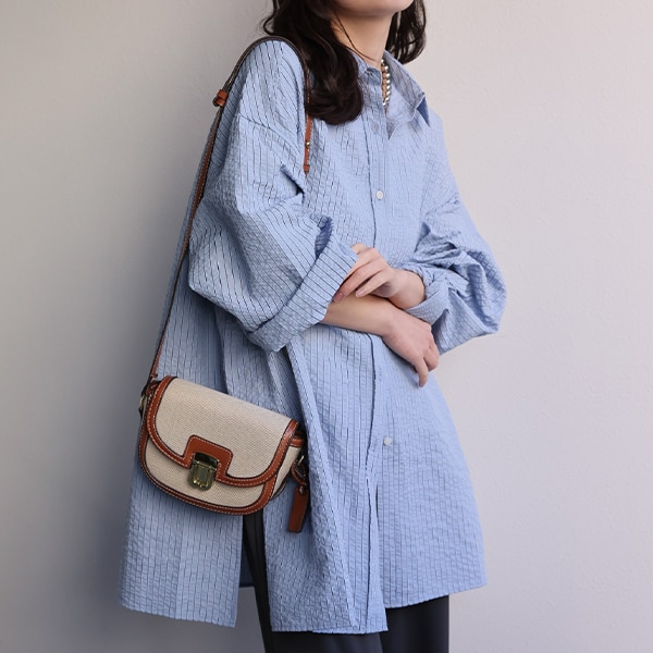 タックスリーブロングシャツ