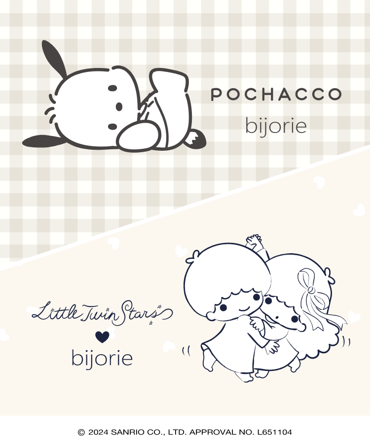 bijorie×キキララ ポチャッコ|サンリオキャラクターズ×ドット bijorie×キキララ ポチャッコ|サンリオキャラクターズ×ドット
