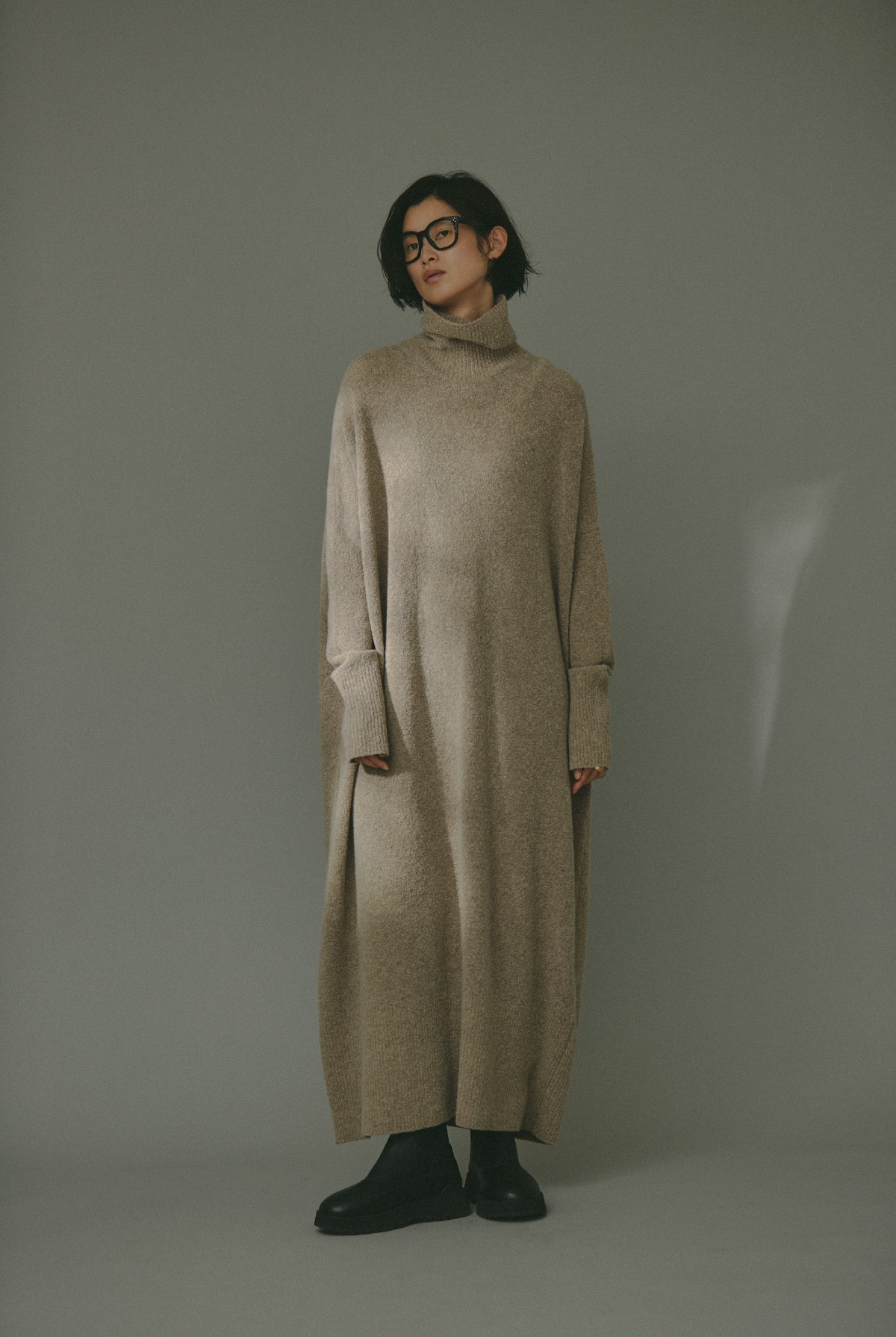 ギャザー2WAYニットワンピース カレンソロジー KNIT ONE PIECE