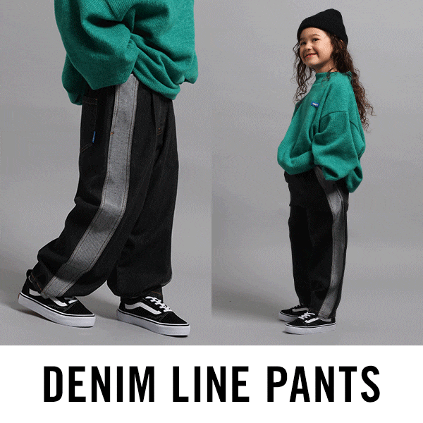 デニムラインパンツ単品