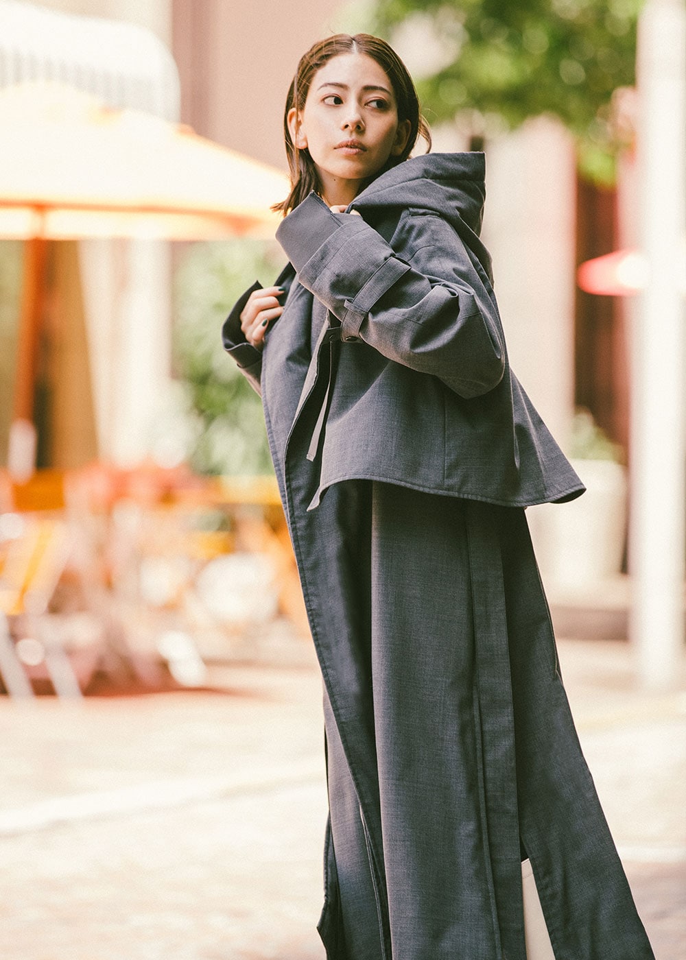 専用♥パープル春の一枚仕立て綺麗なコート 楽天市場】スーパーSALE アウター 軽羽織 春コート 撥水 防水