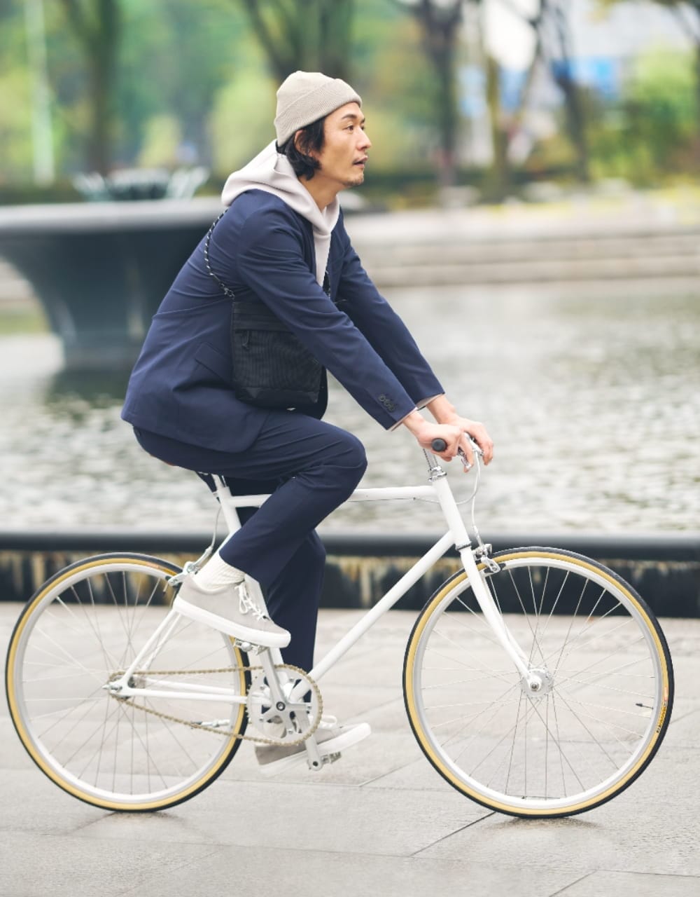 自転車移動もスッキリ快適!
