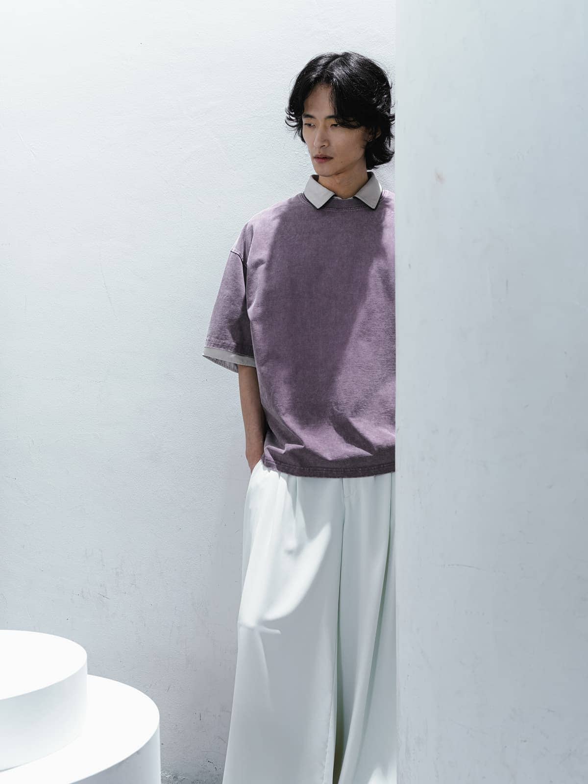 “脱・シンプル”を叶えるピグメントTシャツ4選 Look 10