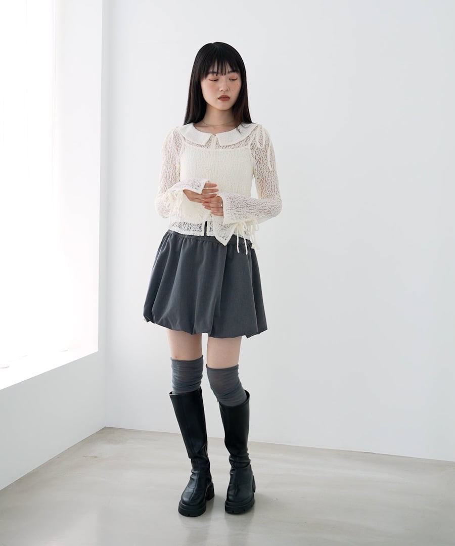 【新品未使用】Heather インヒールストレッチロングブーツ Heather ブーツ インヒールストレッチロングブーツ 229820