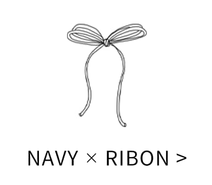 navy×ribon