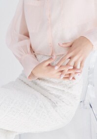 AZATO sheer short shirt