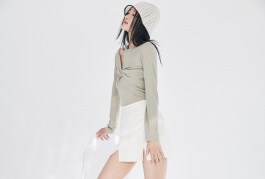 AZATO slit mini skirt