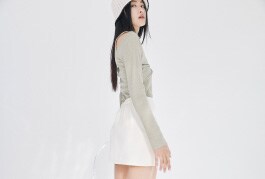 AZATO slit mini skirt