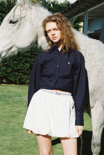 look 4. Mood for wearing a balloon skirt.