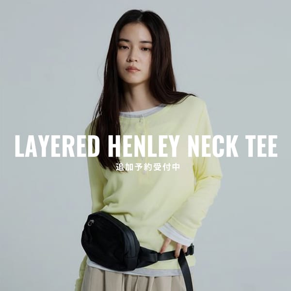 3カラーレイヤードヘンリーネック