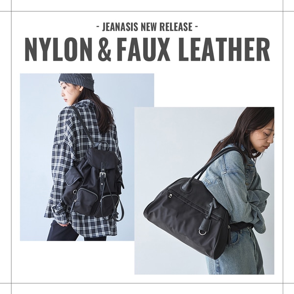 NYLON＆FAUX LEATHER