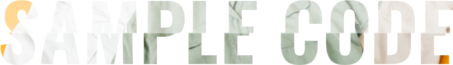 SAMPLE CODE