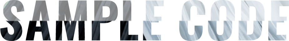 SAMPLE CODE