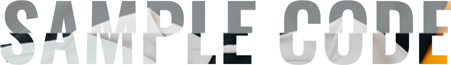 SAMPLE CODE