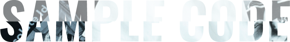 SAMPLE CODE