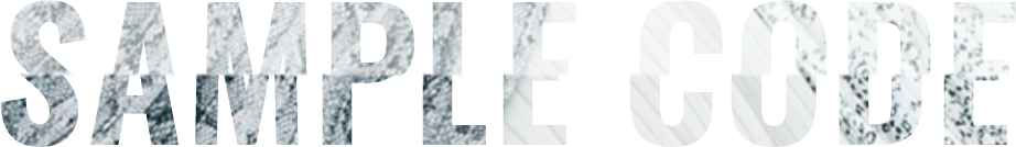 SAMPLE CODE