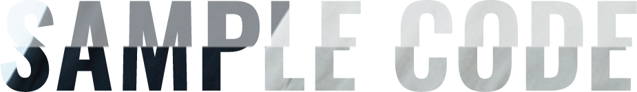 SAMPLE CODE