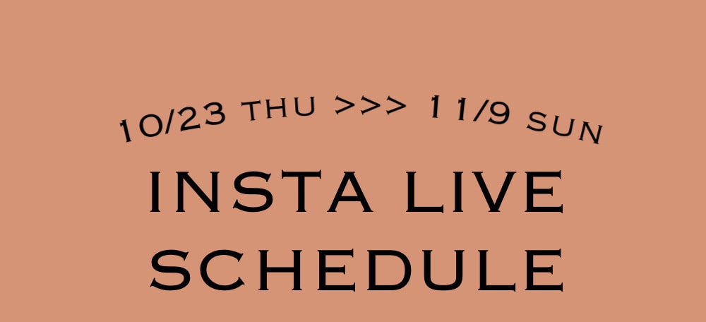 SHOP INSTA LIVE SCHEDULE