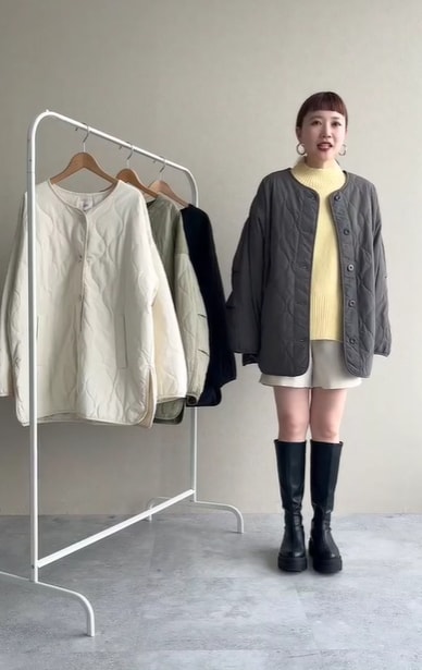 LOWRYS FARM｜キルティングブルゾン | Rakuten Fashion(楽天