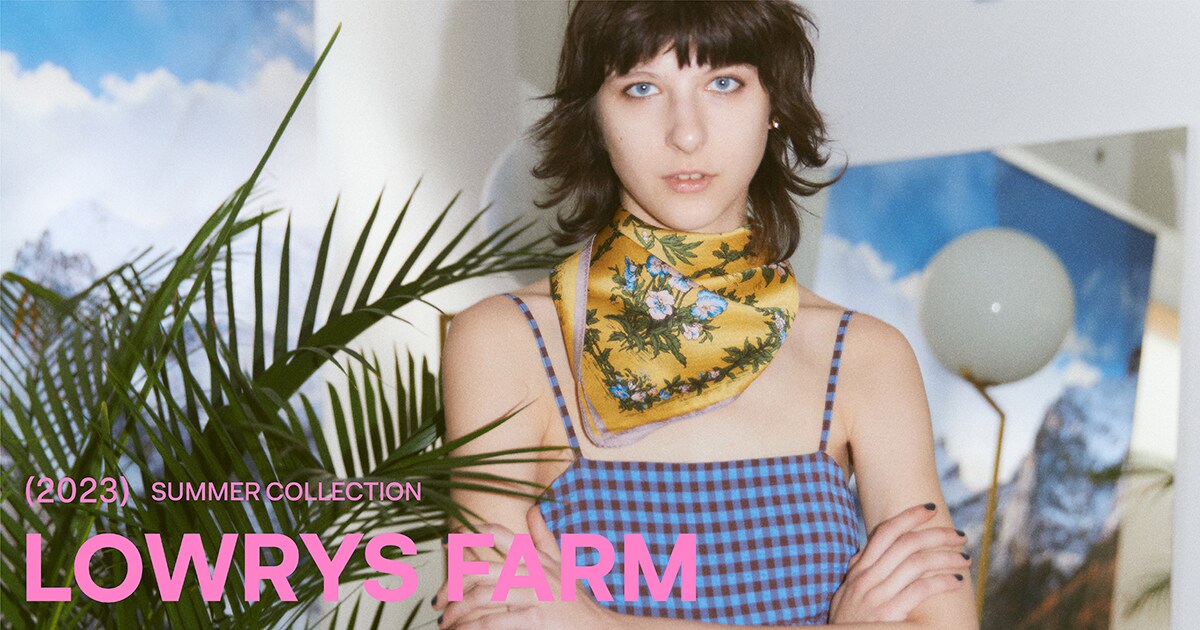 LOWRYSFARM ビスチェ＋ワイドパンツ セットアップ