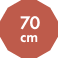 70cm