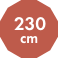 230cm