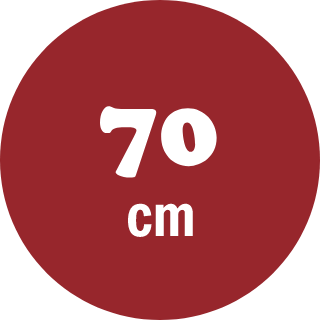 70cm