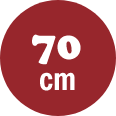 70cm