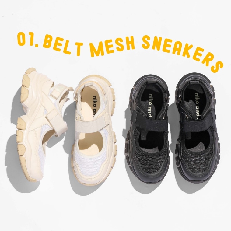 01 BELT MESH SNEAKERS