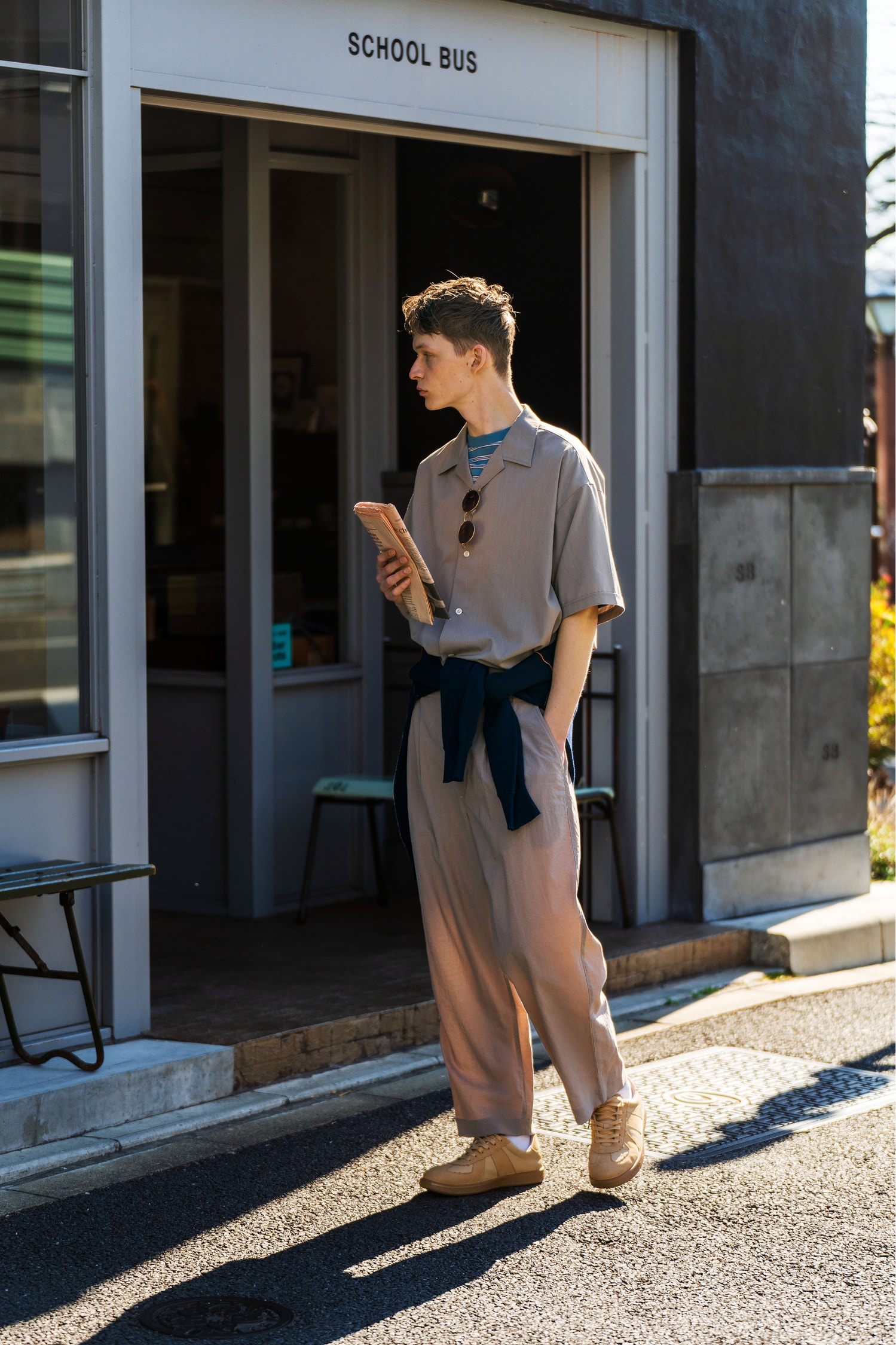 open collar shirt