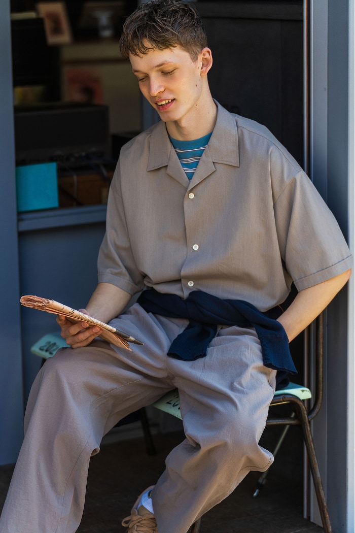 open collar shirt