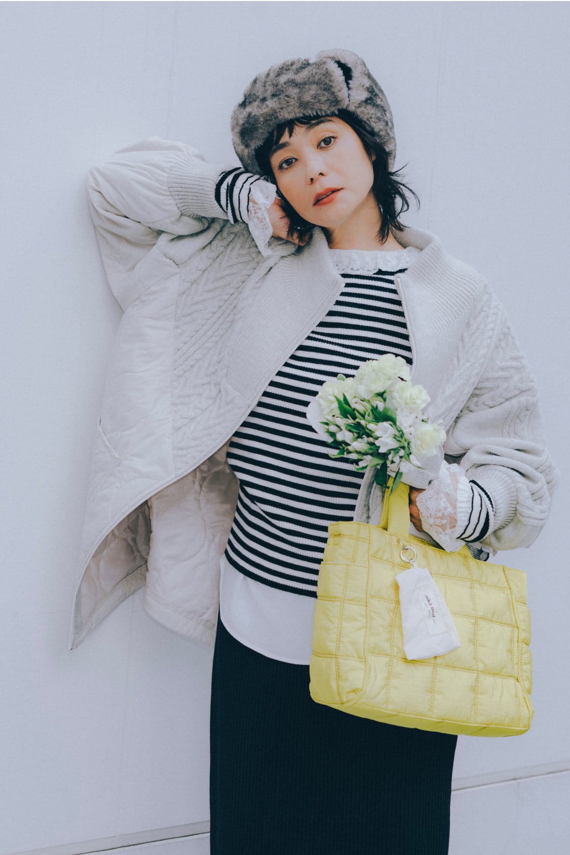 竹下玲奈が着るニコアンド