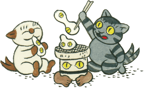 愉快なねこまたたちと迎えるニコアンドの楽しいおにゃ〜がつ。| ねこ