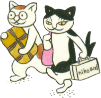 愉快なねこまたたちと迎えるニコアンドの楽しいおにゃ〜がつ。| ねこ