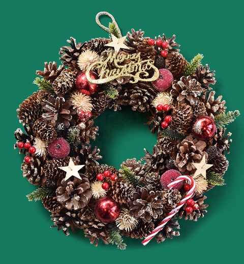 Merry Christmas Wreath(L)