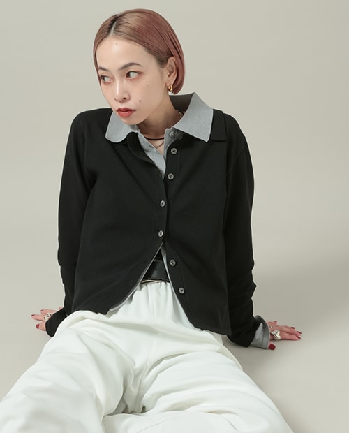 Collared Cardigan Main View