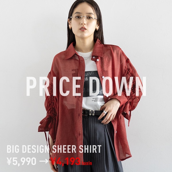 【WOMENS】シアーシャツ直リンク