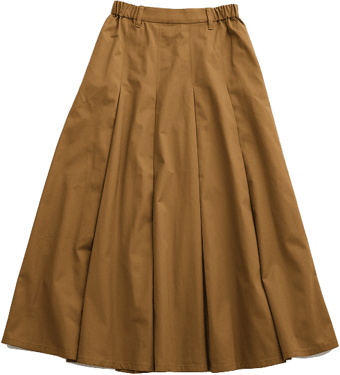 FLARED SKIRT（CAMEL）