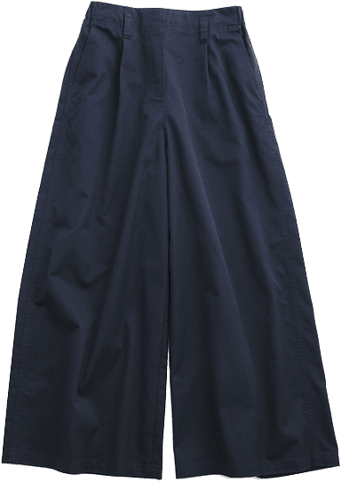 CHINO WIDE PANTS（NAVY）