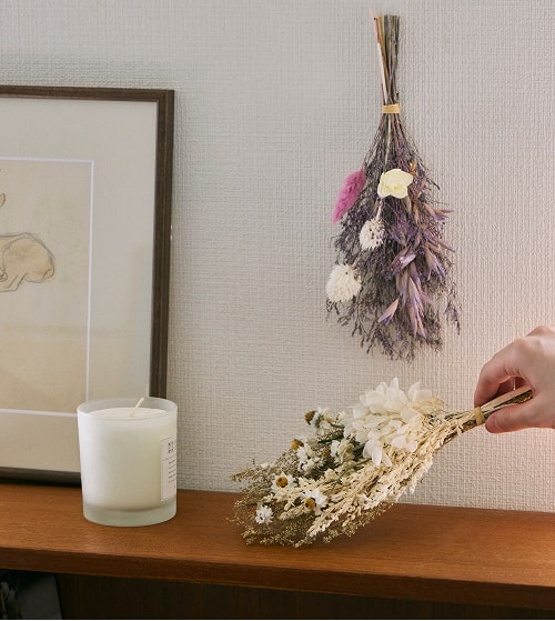 ドライフラワースワッグ