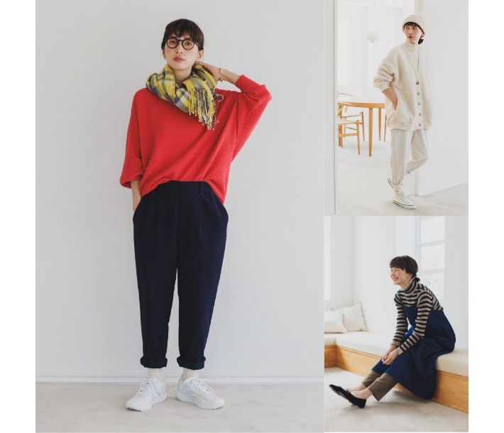 お手入れらくらく テーパードパンツ