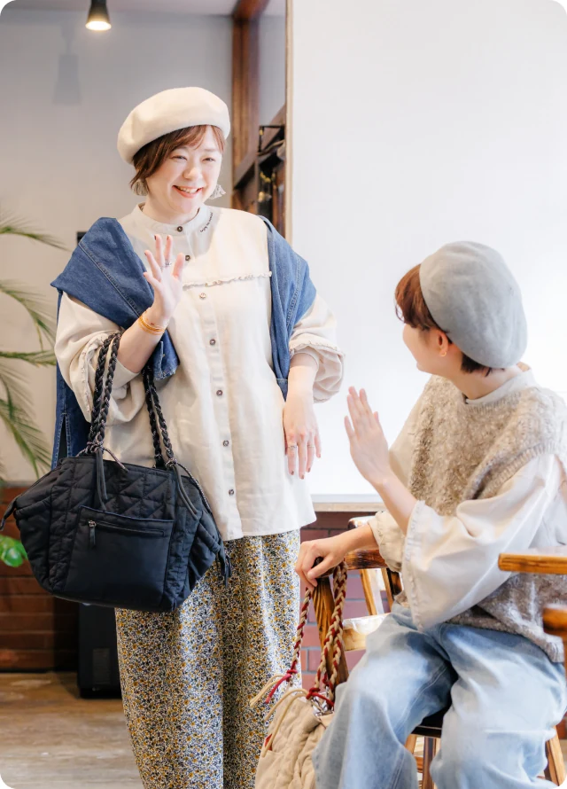 こうはいが先に 来てたみたい！