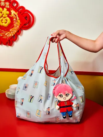 ポーチ付き かごエコバッグ